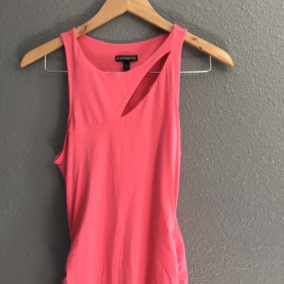 Express Pink Bandage Cut Out Dress - Picture 3 of 7